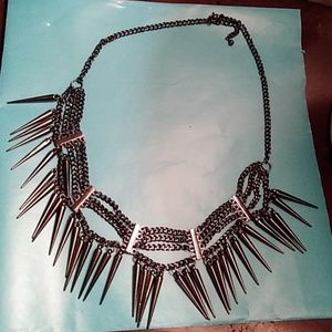FOUR Goth Metal HardCore Statement Necklaces